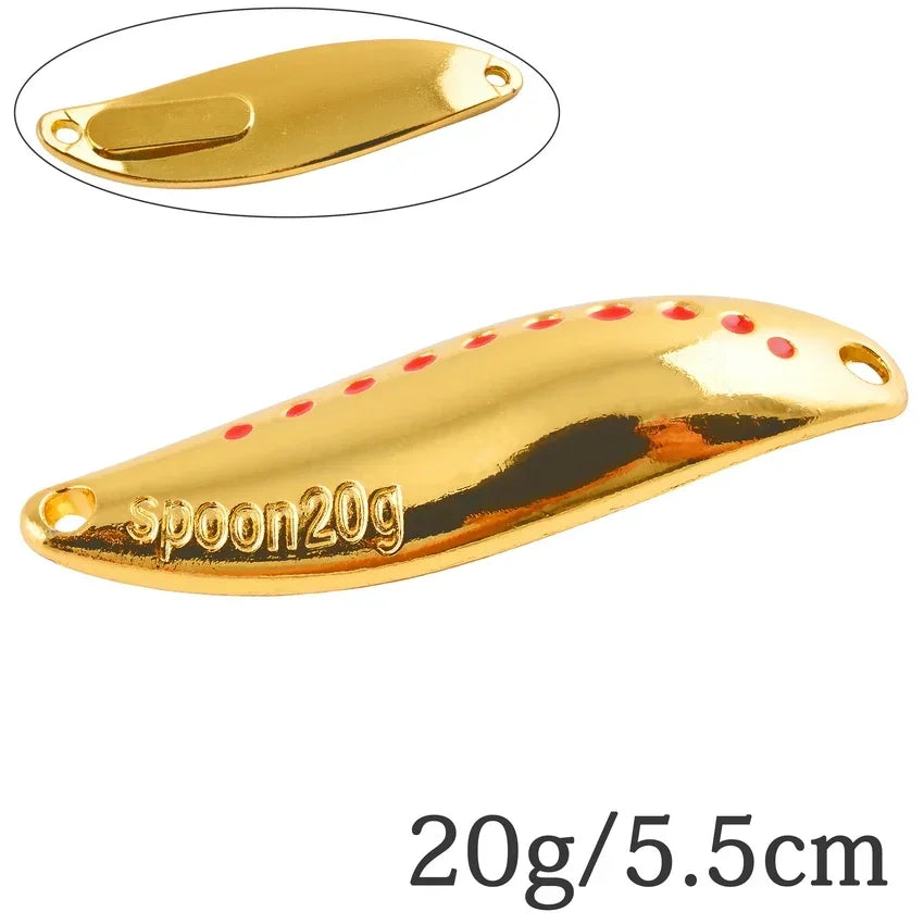 Metal Vib Leech Spinner Spoon Lures For Bass Pike Perch Freshwater Fishing Tackle Gear