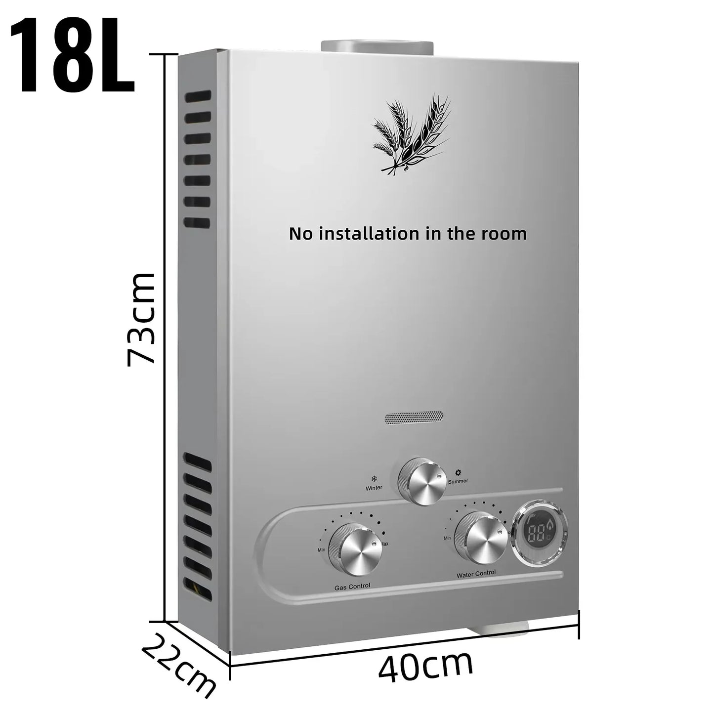 Sihao LPG Water Heater Tankless Boiler Portable Hot Water