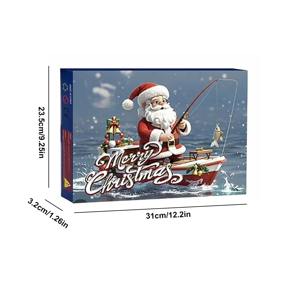 Shunmaii Fishing Advent Calendar 24 Lurebaits Christmas Countdown for Enthusiasts