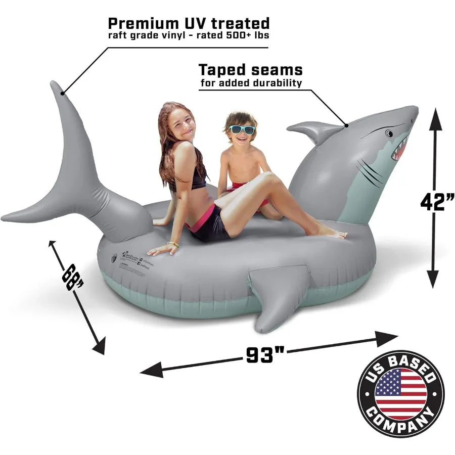 GoFloats Great White Bite Shark Pool Float Party Tube