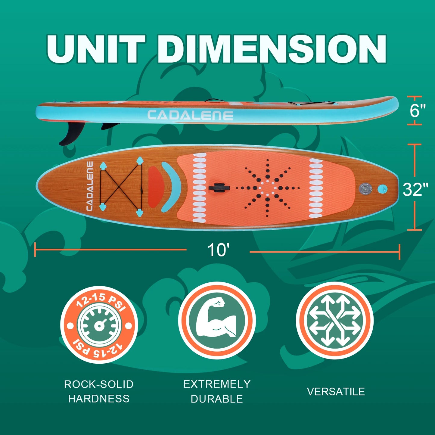 Cadalene Inflatable Stand Up Paddle Board Accessories