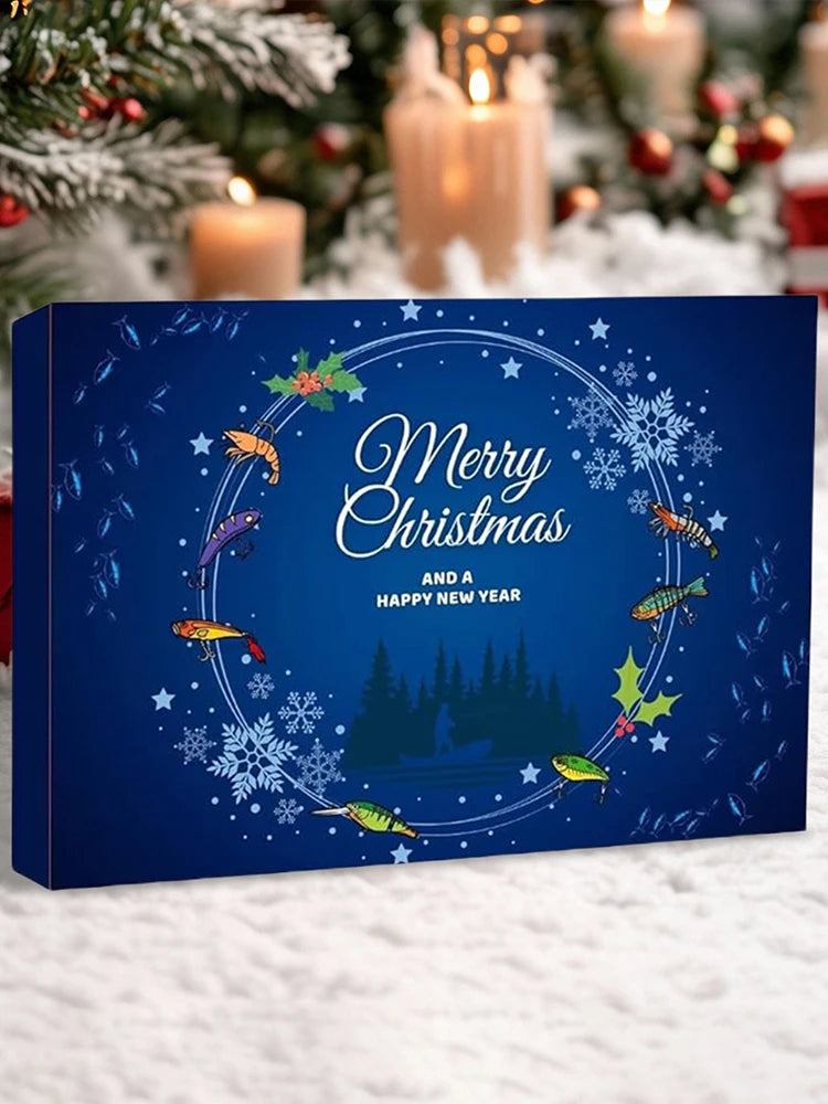 2025 Fishing Advent Calendar Fishing Lure Advent Calendar Fishing Christmas Advent Calendar Xmas Surprise Gift for Men