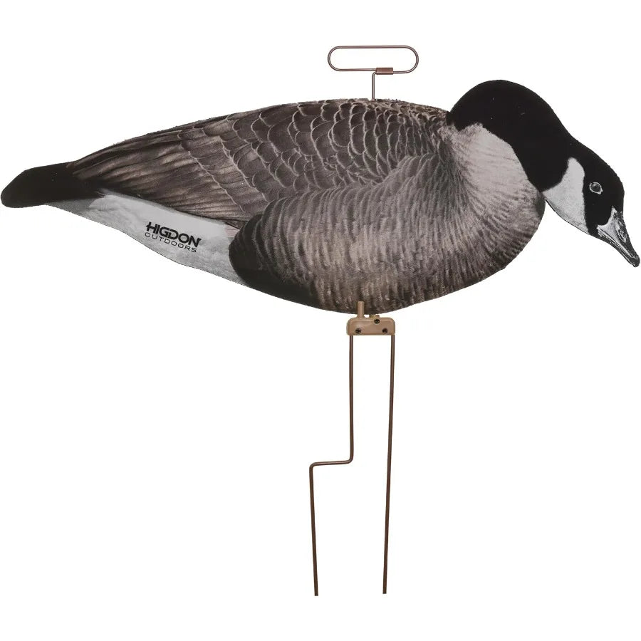 Higdon Outdoors Flats Canada Goose Silhouette Decoys for Waterfowl Hunting Weather Resistant Goose Decoys with Easy Carry Stake