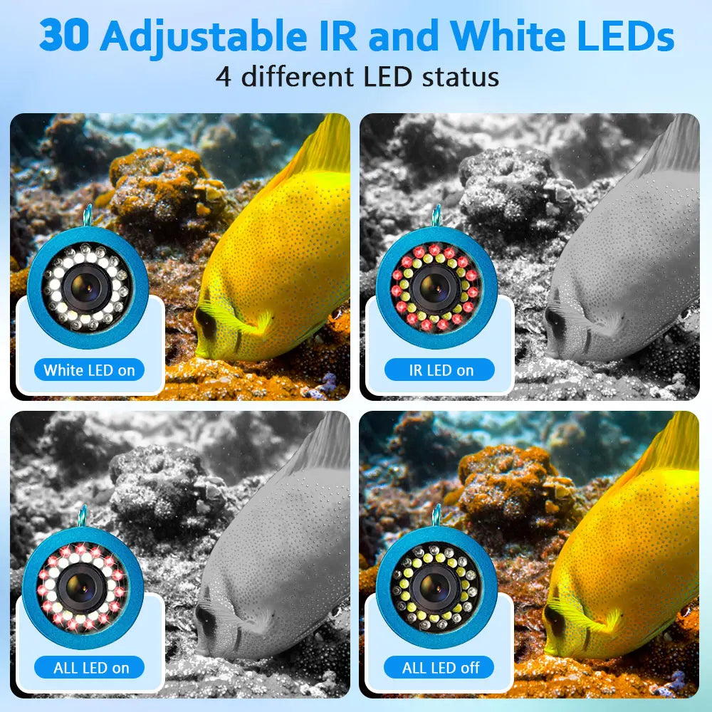 MAOTEWANG Fishfinder Underwater Camera 30 LEDs Waterproof