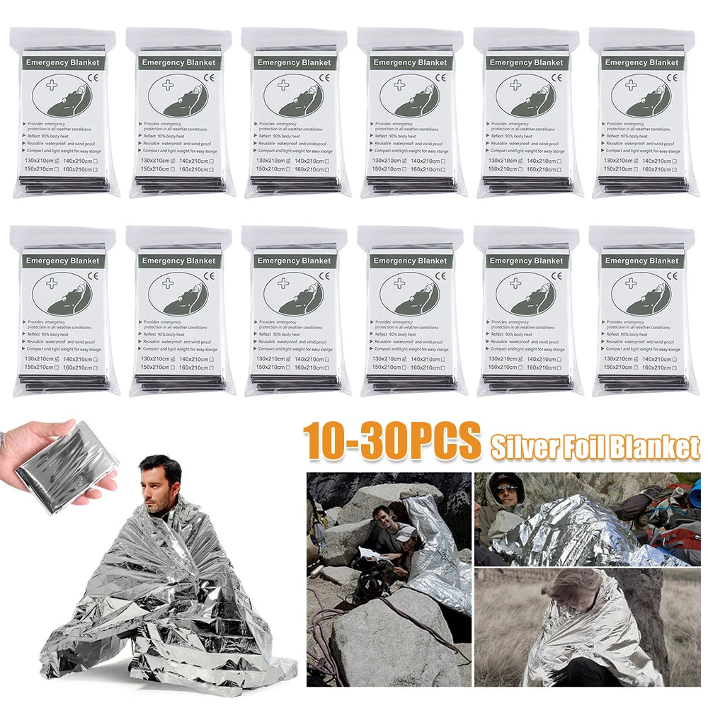 Shunmaii Emergency Thermal Poncho Blanket Waterproof