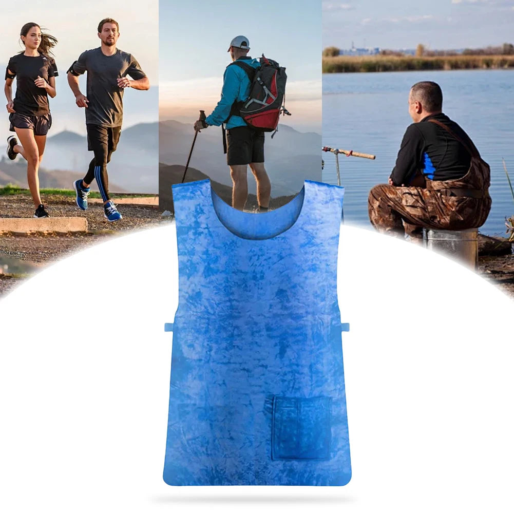 Summer Cooling Vest Comfortable Cold Vest Lightweight Ice Cooling Vest Reusable for Men Women for Cycling Running Outdoor Sports