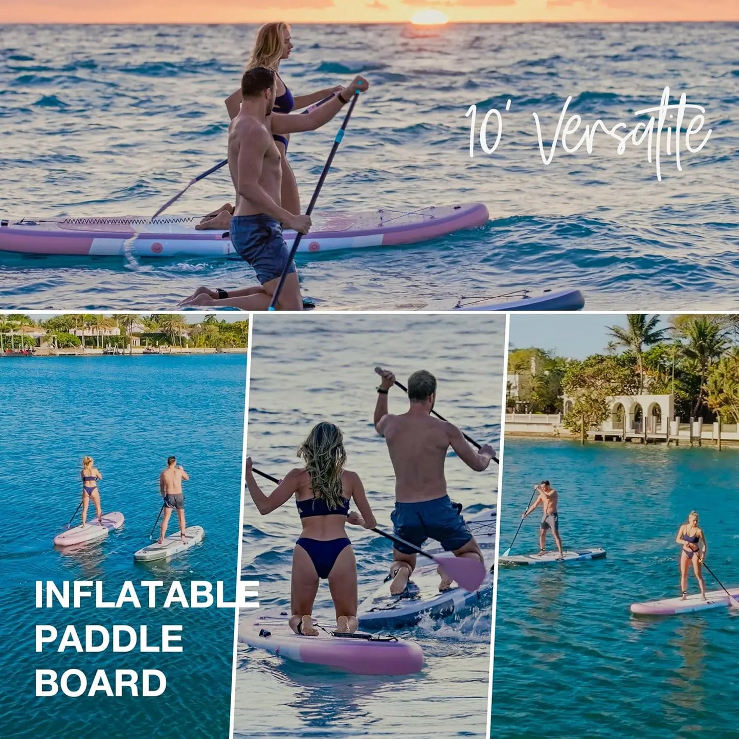 Inflatable Stand Up Paddle Board 10ft With Stable Wing