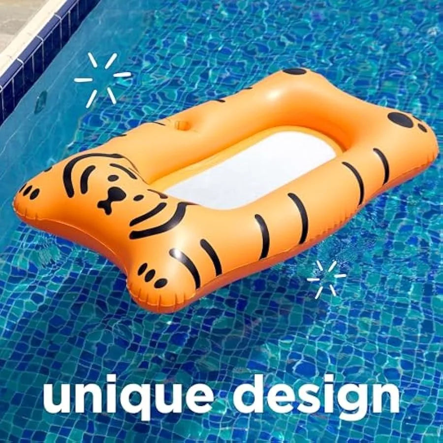 Hignconcerned Inflatable Tiger Pool Float Lounger For Adults
