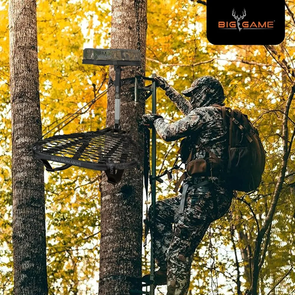 XMSJ Adjustable Deer Hunting Tree Stand Hang On Outdoors