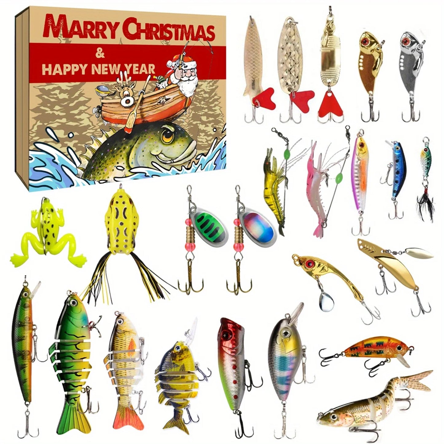 Advent Calendar 24 Piece Fly Fishing Lure Set