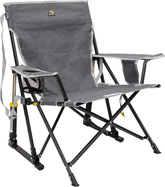 GCI Outdoor Kickback Rocker Rocking Chair Beverage Holder