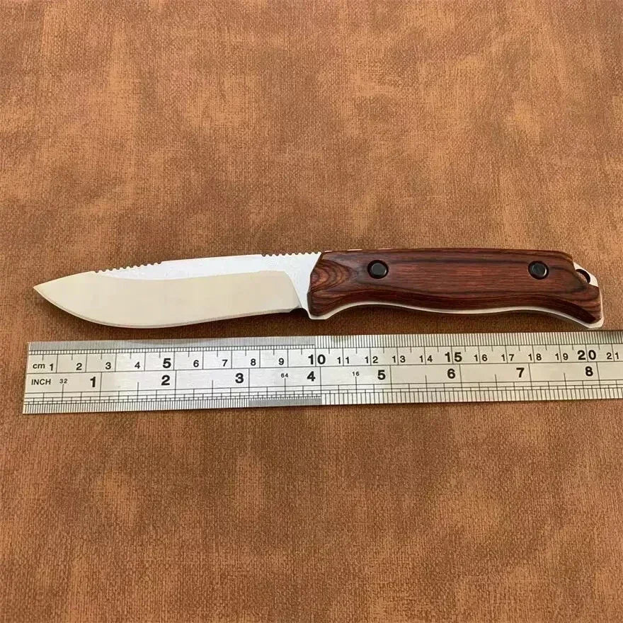 Straight BM 15002/15017 Combat Wilderness Portable Knife CPM-S30V Blade Wooden/G10 Handle Self-defense Knives Pocket EDC Tools