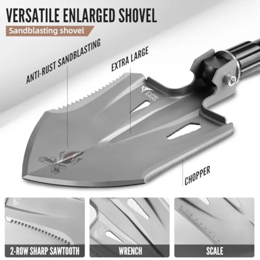 Survival Tactical Shovel Multitool Military Portable Folding Camping Shovel Outdoors
