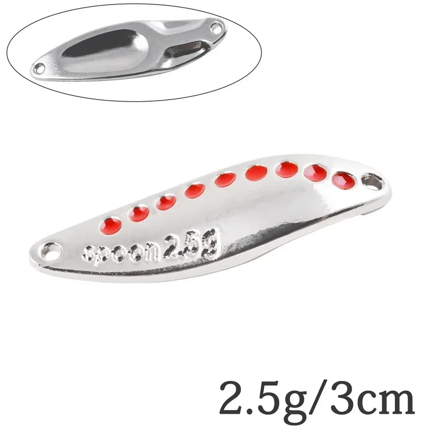 Metal Vib Leech Spinner Spoon Lures For Bass Pike Perch Freshwater Fishing Tackle Gear
