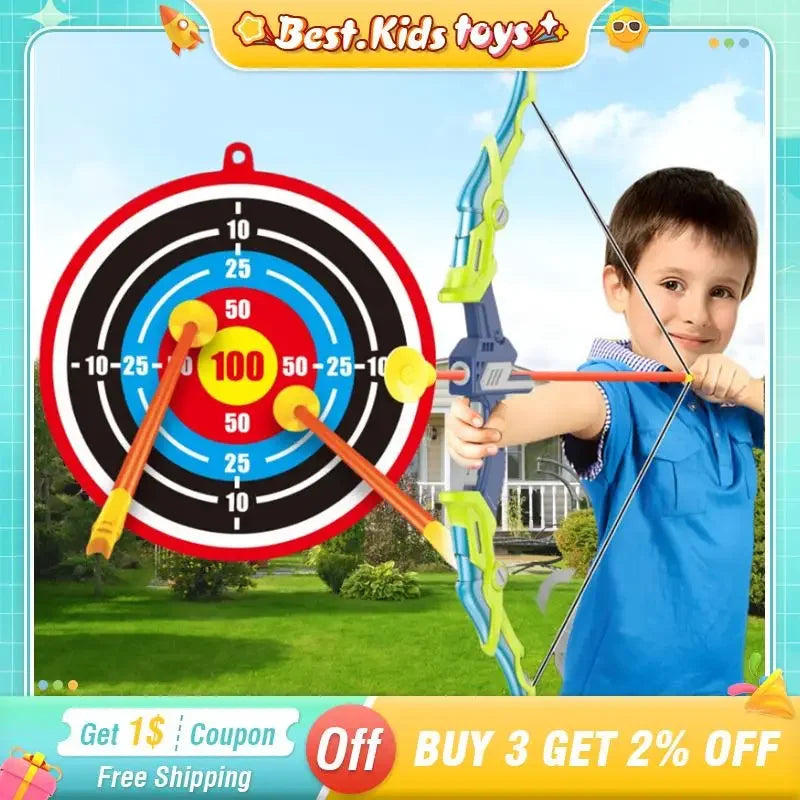 CE Archery Toy Set For Kids Bow And SoftFoam Arrows