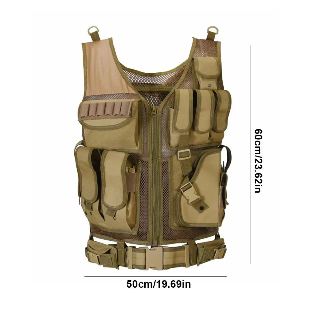Tactical Vest Hunting Men Plate Carrier Chest Rig Combat Armor Vests Outdoor CS Game Training Airsoft Vest Hunting Equipment